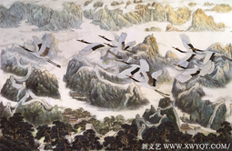 神州大地 1993年 104cm×164cm（徐震时 金家翔 张晓君作，全国获奖作品，入编 《中国现代美术全集》）.png