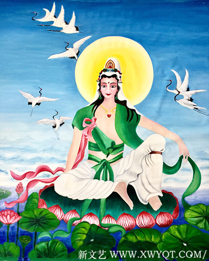 油画《莲花观音像》200X168cm.png