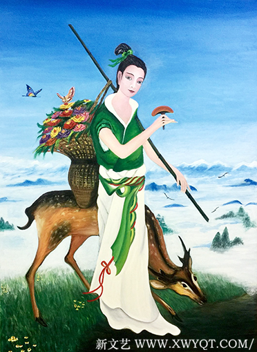 油画《麻姑献寿》220X158cm.png