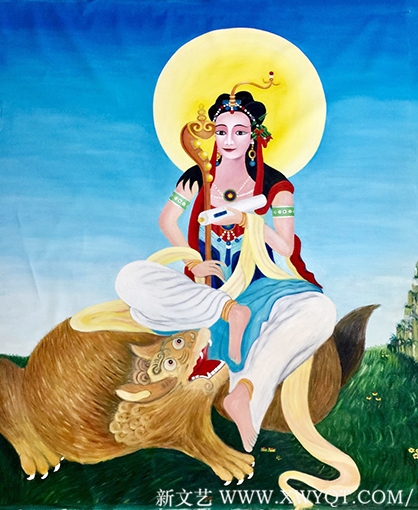 油画《文殊菩萨》200X168cm.png