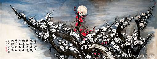 《萧萧冷月》 180X70cm.png