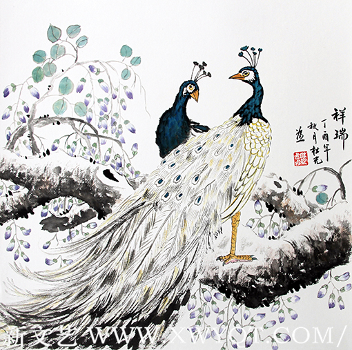 杜光作品8《祥瑞》斗方.png