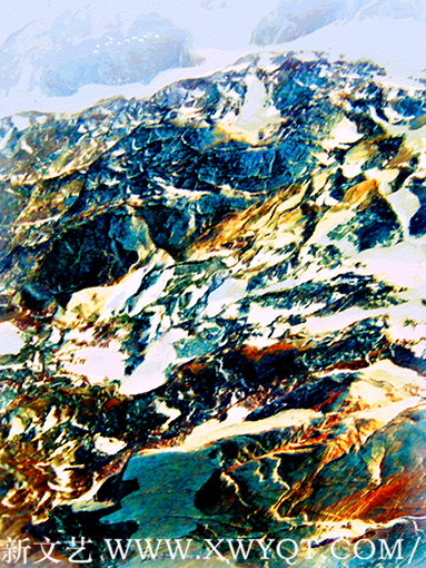 慈向群画《春山微雪》.png