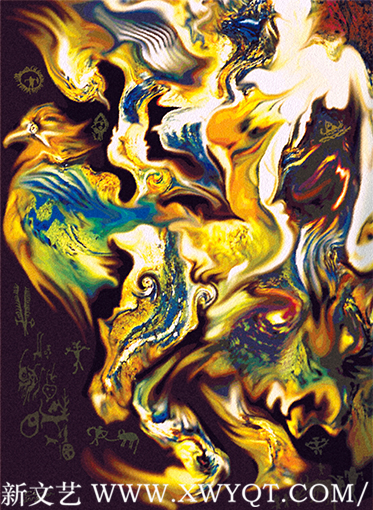 慈向群画《古老的乐曲》.png
