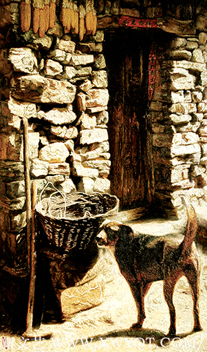 慈向群画《石头村记忆》.png