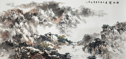 《秋山清居》规格：180x98cm.png