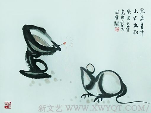 高健林作品1《鼠当首冲，大吉大利》.png