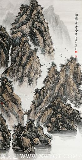 陈尧作品《秋清泉气香》规格：138x69cm.png
