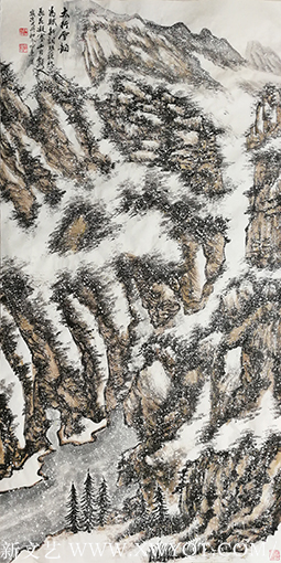 陈尧作品《太行雪韵》规格：138x69cm.png