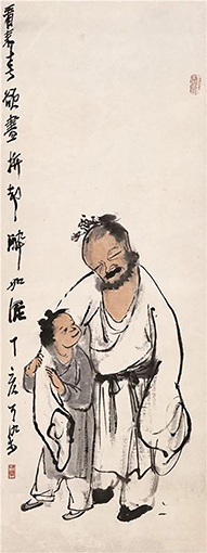 李可染 醉归图 纸本设色.jpg