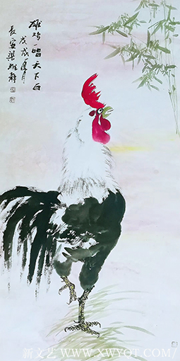 梁雅静作品 《雄鸡一唱天下白》.png