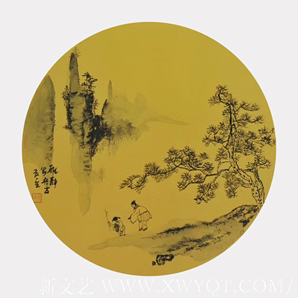 梁雅静作品 《松下问童子》.png