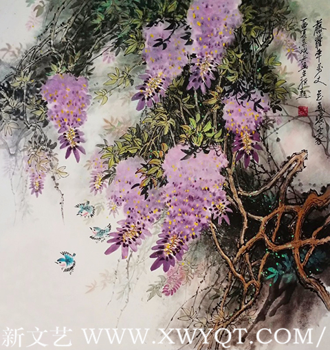 叶成舟作品 《藤萝牵万丈 花气暖千秋》.png