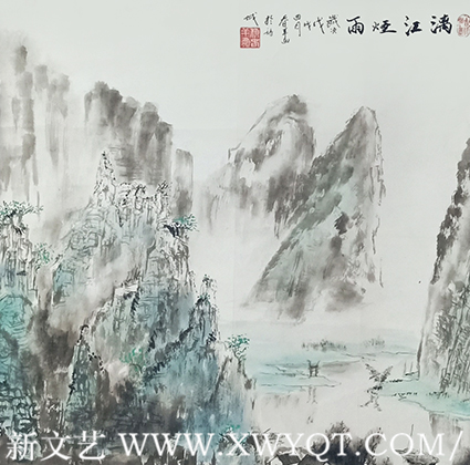 邓青林（柳春羊）作品《漓江烟雨》.png