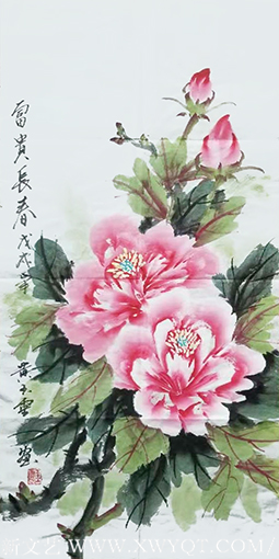 黄玉灵作品《富贵长春》.png