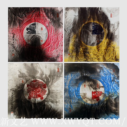 乐城麟作品 《境由心生之龙魂》规格：139cmX139cm.png