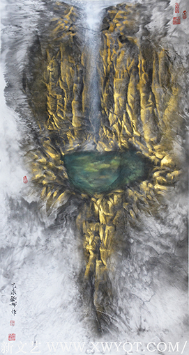 乐城麟作品 《天一生水》 规格：96cmX178cm.png