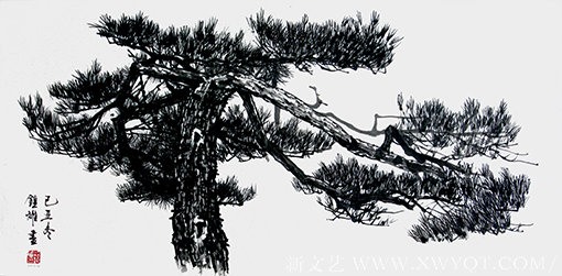 梁镇雄作品 《松》.png