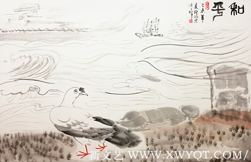 张焯作品 《和平》规格：40cmX60cm 创作年代：2015年.png