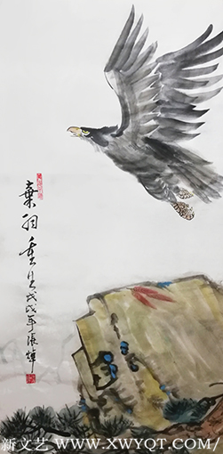 张焯作品 《弃羽重生》规格：100cmX55cm 创作年代：2018年.png
