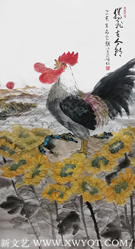 张焯作品 《腾飞在今朝》规格：138cmX69cm 创作年代：2019年.png