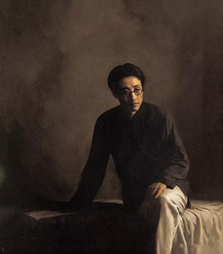 瞿秋白在狱中 布面油彩 120cm×102cm 1984 中国美术馆藏.jpg