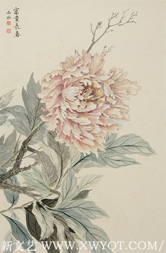 白承玲作品《富贵长春》规格：46cmx69cm 创作年代：2019年.png