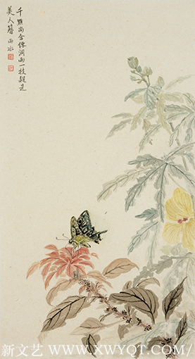 白承玲作品《美人簪》规格：38cmx69cm 创作年代：2019年.png