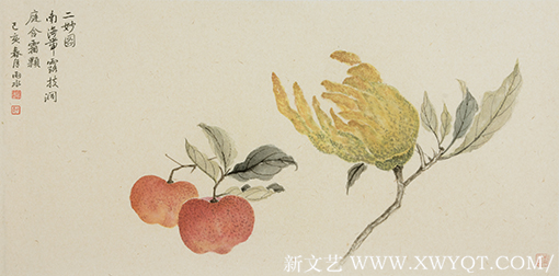 白承玲作品《二妙图》规格：34cmx69cm 创作年代：2019年.png