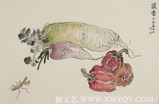 白承玲作品《蔬香》规格：45cmx68cm 创作年代：2019年.png
