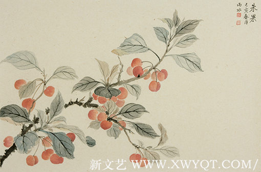 白承玲作品《朱果》规格：46cmx69cm 创作年代：2019年.png