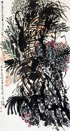 道金平作品《佛在灵山莫远求》规格：97cmx180cm 创作年代：2018年.png