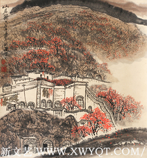 顾新敏作品 《山居图》规格：65.8cm×61.2cm 创作年代：1988年.png