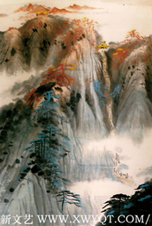 顾新敏作品《玉皇顶》规格：180cmx92cm（局部） 创作年代：2010年.png