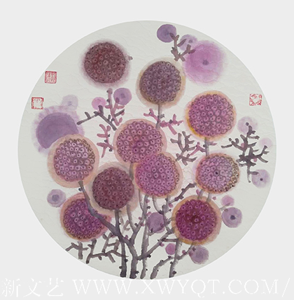 孙卫华作品 《大和谐系列——峥嵘》 规格：68cmx68cm.png
