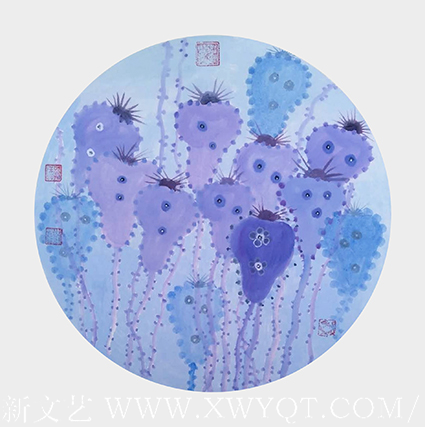 孙卫华作品 《生生不息系列——升》之一 规格：50cmx50cm.png