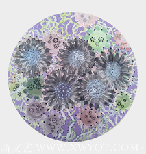 孙卫华作品 《生生不息——紫气东来》 规格：50cmx50cm.png