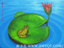 梁建中作品《荷花·蛙》30cmx40cm.png