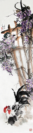 赵松青作品2《紫藤鸡》.png