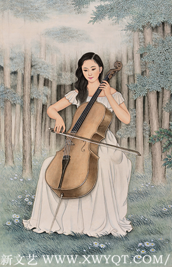 肖耀彩作品5《晨曲》99 X 64cm 2015年.png