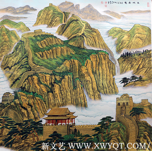 《长城春色》104cmx104cm.JPG