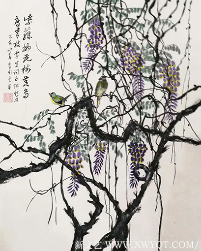 李彩云画《翠鸟藤罗》.jpg