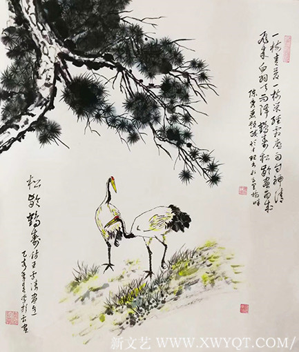 李彩云画《松龄鹤寿图》.jpg