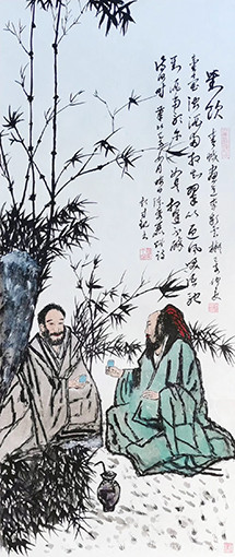李彩云画颜才现书《对饮》陈秀丽诗.jpg