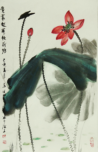 高健林作品10《霓裳起舞艳荷塘》.jpg