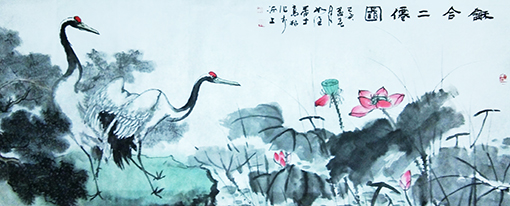 高健林作品13《和合二仙图》.jpg