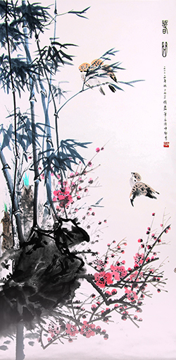 赵磊作品 《春曲》规格：137cmx68cm.JPG