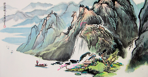 赵磊作品 《苍山奇观》规格：137cmx68cm.JPG