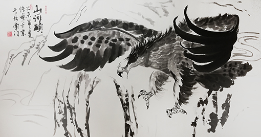 张焯作品 《山河颂》规格：180cmX97cm.jpg
