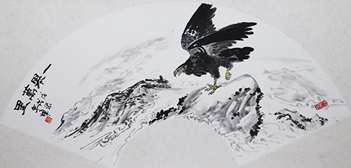 张焯作品 《一举万里》规格：180cmX97cm.jpg